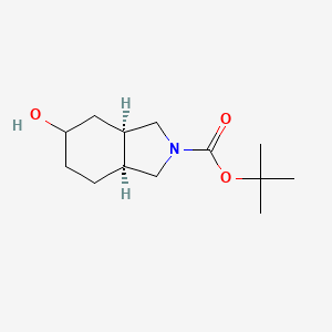 molecular formula C13H23NO3 B1378925 (3Ar,7as)-rel-2-boc-5-hydroxy-octahydro-2h-isoindole CAS No. 318502-89-5