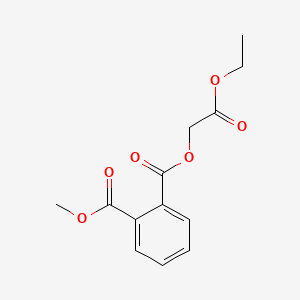 molecular formula C13H14O6 B13789257 Ethoxycarbonylmethyl methyl phthalate CAS No. 85-71-2