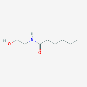 molecular formula C8H17NO2 B13789258 N-(2-Hydroxyethyl)hexanamide CAS No. 7726-06-9