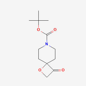 molecular formula C12H19NO4 B1378926 Tert-butyl 3-oxo-1-oxa-7-azaspiro[3.5]nonane-7-carboxylate CAS No. 1408076-15-2