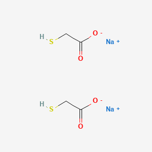 molecular formula C4H6Na2O4S2 B13789293 Sodium sulfanylacetate (1/1) CAS No. 79964-55-9