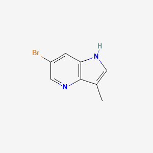 molecular formula C8H7BrN2 B1378930 6-Bromo-3-methyl-1H-pyrrolo[3,2-b]pyridine CAS No. 1363382-85-7
