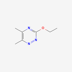molecular formula C7H11N3O B13789353 as-Triazine, 5,6-dimethyl-3-ethoxy- CAS No. 74417-17-7