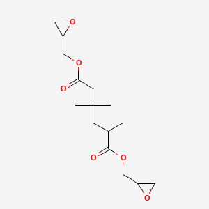 molecular formula C15H24O6 B13789409 Bis(oxiranylmethyl) 2,4,4-trimethyladipate CAS No. 25677-83-2