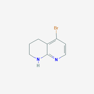 molecular formula C8H9BrN2 B1378942 5-Bromo-1,2,3,4-tetrahydro-1,8-naphthyridine CAS No. 1341035-81-1