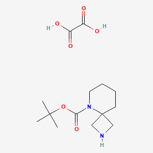 molecular formula C14H24N2O6 B1378943 5-Boc-2,5-diazaspiro[3.5]nonane oxalate CAS No. 1408076-07-2