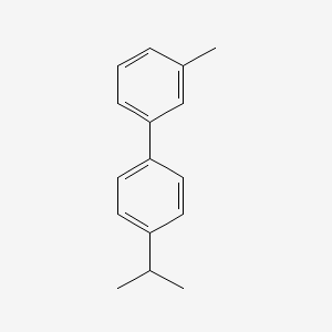 molecular formula C16H18 B13789439 4'-Isopropyl-3-methyl-biphenyl 