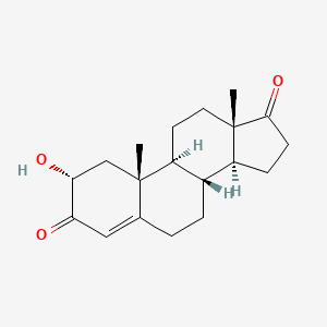 molecular formula C19H26O3 B13789450 2alpha-Hydroxyandrost-4-ene-3,17-dione CAS No. 571-17-5