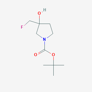 Tert-butyl 3-(fluoromethyl)-3-hydroxypyrrolidine-1-carboxylate