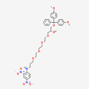 molecular formula C39H47N3O12 B13789498 N-(O16-(Dimethoxytrityl)-15-hydroxy-4,7,10,13-tetraoxa-hexadecyl)-2,4-dinitroaniline 