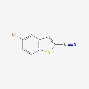 molecular formula C9H4BrNS B1378952 5-Bromobenzo[B]thiophene-2-carbonitrile CAS No. 38251-66-0