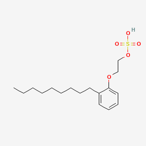 molecular formula C17H28O5S B13789557 2-(2-Nonylphenoxy)ethyl hydrogen sulfate CAS No. 1135681-91-2