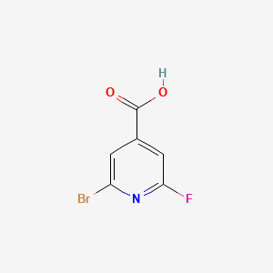2-Bromo-6-fluoro-4-pyridinecarboxylic acid