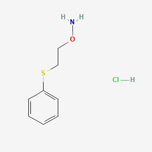molecular formula C8H12ClNOS B13789669 O-(2-Phenylsulfanyl-ethyl)-hydroxylamine hydrochloride 