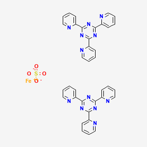 molecular formula C36H24FeN12O4S B13789707 iron(2+);2,4,6-tripyridin-2-yl-1,3,5-triazine;sulfate CAS No. 68510-43-0