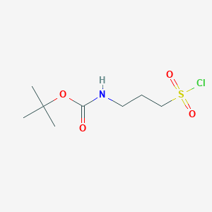 (3-Chlorosulfonyl-propyl)-carbamic acid tert-butyl ester