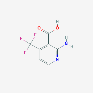 molecular formula C7H5F3N2O2 B1378974 2-氨基-4-(三氟甲基)烟酸 CAS No. 1227489-68-0
