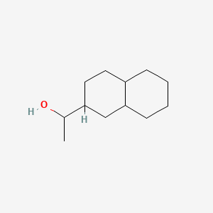 molecular formula C12H22O B13789743 Decahydro-alpha-methylnaphthalene-2-methanol CAS No. 72727-65-2