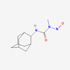 molecular formula C12H19N3O2 B13789765 Urea, 1-(2-adamantyl)-3-methyl-3-nitroso- CAS No. 81498-81-9