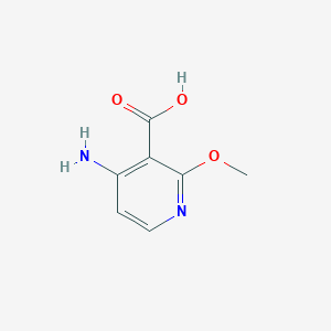 molecular formula C7H8N2O3 B1378978 4-Amino-2-methoxynicotinic acid CAS No. 1060806-78-1