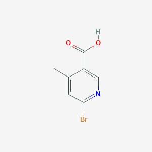 molecular formula C7H6BrNO2 B1378979 6-Bromo-4-methylnicotinic acid CAS No. 1060804-74-1