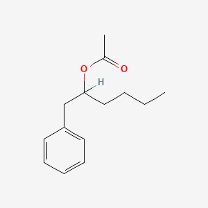 molecular formula C14H20O2 B13789791 alpha-Butylphenethyl acetate CAS No. 40628-77-1