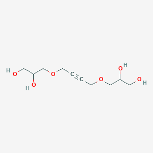 molecular formula C10H18O6 B13789813 2-Butyne-1,4-diol diglycerol ether 