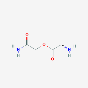 molecular formula C5H10N2O3 B13789828 L-Alanine, 2-amino-2-oxoethyl ester 
