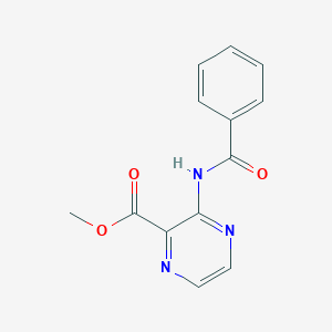 molecular formula C13H11N3O3 B13789829 Methyl 3-benzamidopyrazine-2-carboxylate CAS No. 93044-39-4