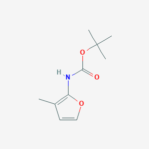 molecular formula C10H15NO3 B13789851 tert-Butyl (3-methylfuran-2-yl)carbamate 