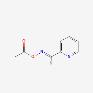 molecular formula C8H8N2O2 B13789856 2-Pyridinecarboxaldehyde, O-acetyloxime, (E)- CAS No. 19433-10-4