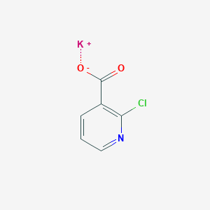 molecular formula C6H3ClKNO2 B13789872 Potassium 2-chloro-nicotinate CAS No. 97510-86-6