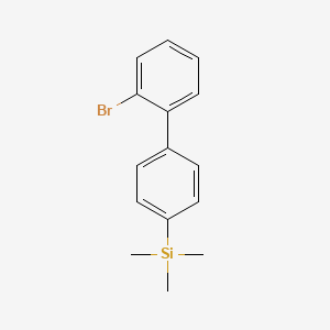 molecular formula C15H17BrSi B13789912 2-bromo-4'-(trimethylsilyl)-1,1'-Biphenyl 