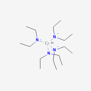 molecular formula C16H40CrN4 B13789918 Chromium, tetrakis(diethylamino)- CAS No. 67938-78-7
