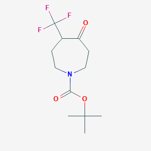 Tert-butyl 4-oxo-5-(trifluoromethyl)azepane-1-carboxylate