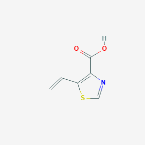 molecular formula C6H5NO2S B13789936 5-Ethenyl-1,3-thiazole-4-carboxylic acid CAS No. 87764-55-4
