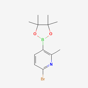 6-Bromo-2-methyl-3-(4,4,5,5-tetramethyl-1,3,2-dioxaborolan-2-YL)pyridine