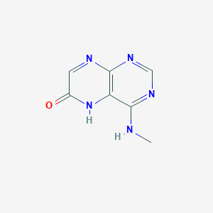 molecular formula C7H7N5O B13789946 4-(Methylamino)pteridin-6(5H)-one CAS No. 89792-54-1