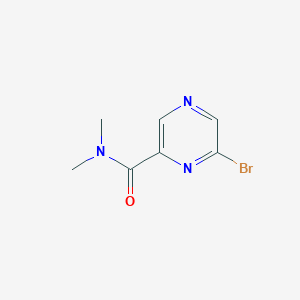 molecular formula C7H8BrN3O B1378995 6-Bromo-N,N-dimethylpyrazine-2-carboxamide CAS No. 1209458-89-8