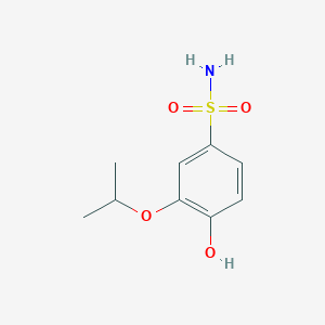 4-Hydroxy-3-(propan-2-yloxy)benzene-1-sulfonamide