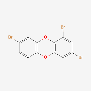 molecular formula C12H5Br3O2 B13790085 1,3,8-Tribromodibenzo-P-dioxin CAS No. 80246-33-9