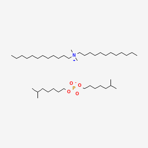molecular formula C42H90NO4P B13790113 didodecyl(dimethyl)azanium;dioctyl phosphate CAS No. 67907-18-0