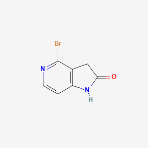 molecular formula C7H5BrN2O B1379012 4-Bromo-5-aza-2-oxindole CAS No. 1190313-66-6