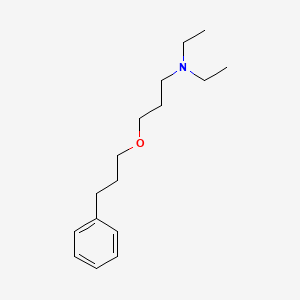 molecular formula C16H27NO B13790141 N,N-Diethyl-3-(3-phenylpropoxy)propylamine CAS No. 27078-39-3