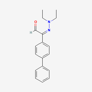 molecular formula C18H20N2O B13790196 Glyoxal,biphenylyl-,diethyl hydrazone 