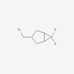B1379020 3-(Bromomethyl)-6,6-difluorobicyclo[3.1.0]hexane CAS No. 1393569-74-8