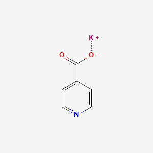 molecular formula C6H4KNO2 B13790239 Isonicotinicacidpotassiumsalt CAS No. 25108-37-6