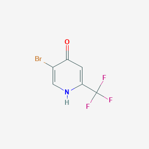 molecular formula C6H3BrF3NO B1379024 5-Bromo-2-(trifluoromethyl)pyridin-4-OL CAS No. 1196156-74-7