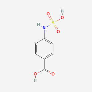 molecular formula C7H7NO5S B13790373 Benzoic acid, 4-(sulfoamino)- CAS No. 71195-74-9