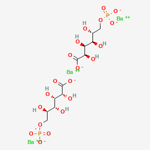 molecular formula C12H20Ba3O20P2 B13790421 6-Phosphogluconic acid barium salt hydrate 